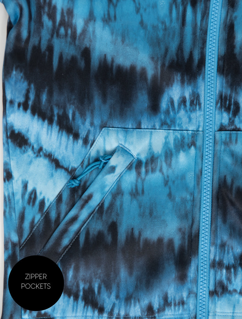 All-Weather Hoodie - Stone Tie Dye | Waterproof Windproof Eco